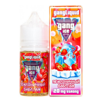 Жидкость Gang Ice Strong Ultra Salt - Земляничный Бабл Гам 30 мл (20 Ultra)