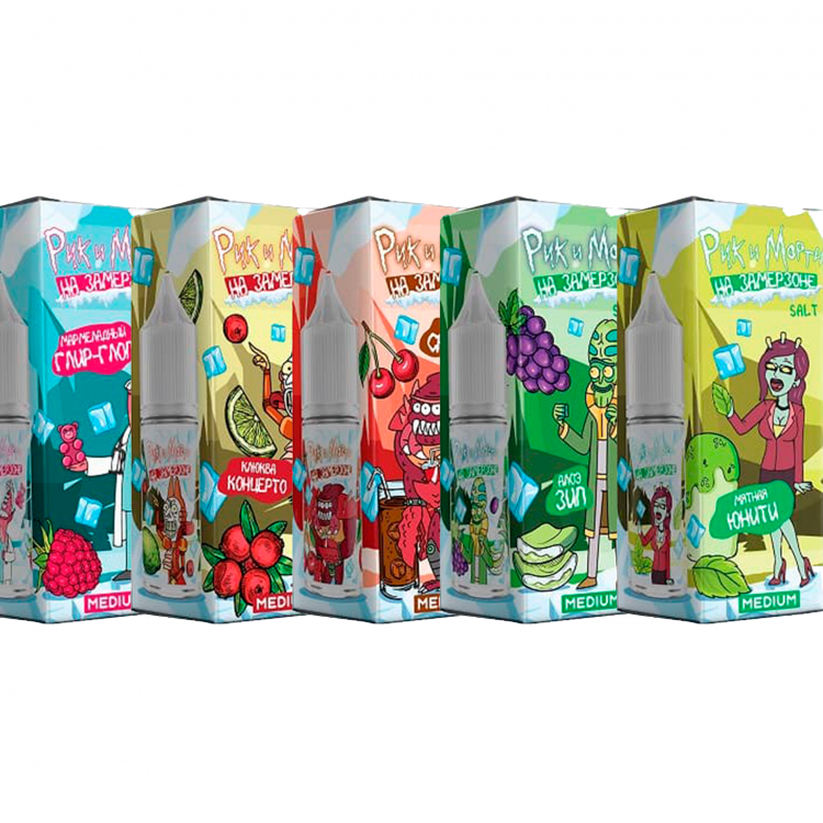 Жидкость Рик и Морти "На замерзоне" Strong Salt - АРБУЗНАЯ ЖВАЧКА 30 мл (20 Strong)