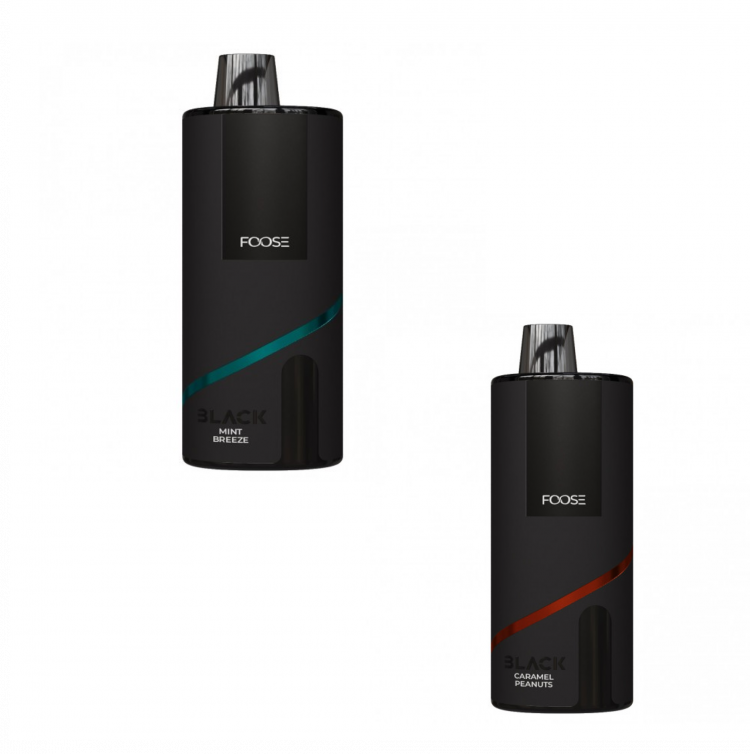 (М) Одноразовая электронная сигарета FOOSE Black 9000 - Сакура - Виноград