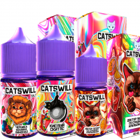 Жидкость Catswill Strong Salt - Клубнично Арбузная Хуба Бубба 30 мл (20 Strong)