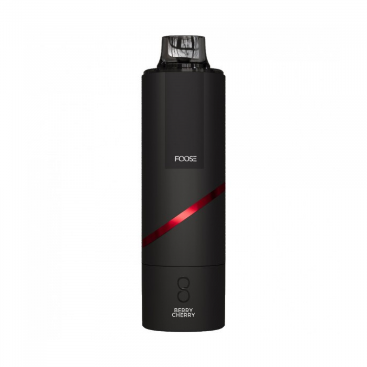 (М) Одноразовая электронная сигарета FOOSE Black 11000 - Вишня - Ягоды