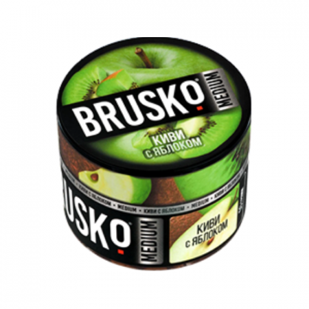 Бестабачная смесь BRUSKO Medium - Киви с яблоком 50 гр