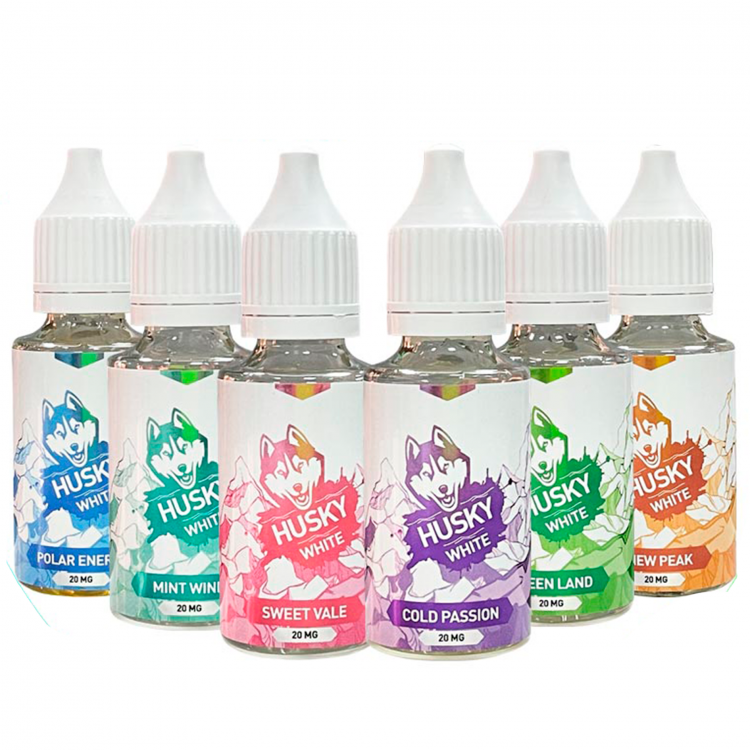 Жидкость Husky White Strong Ultra Salt - Steep Slope (Персик, Клубника, Лёд)  30 мл (20 Ultra)