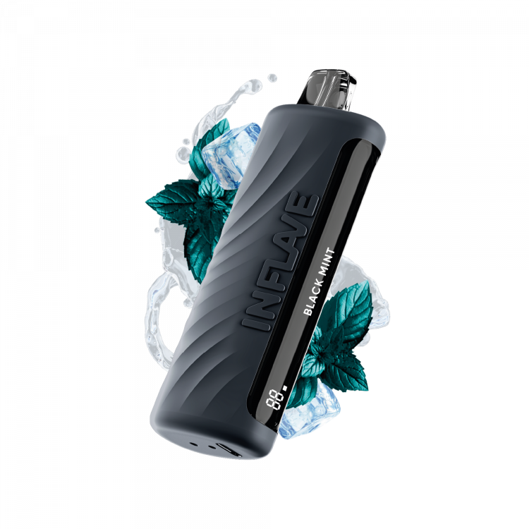 Одноразовая электронная сигарета Inflave Omega (10000) - Черная Мята